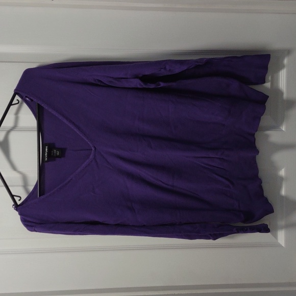 Lane Bryant Purple V neck Sweater - Picture 1 of 4